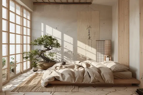 Earthy Tones and Natural Light - Japandi Style 2