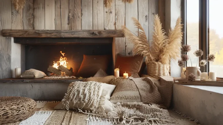 Fall Living Room: Layering with Throws, Cushions & Textures