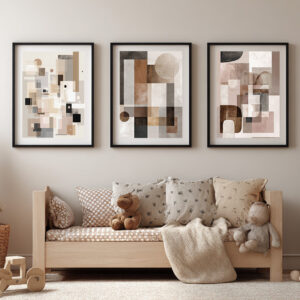 Abstract Geometric Wall Art Set