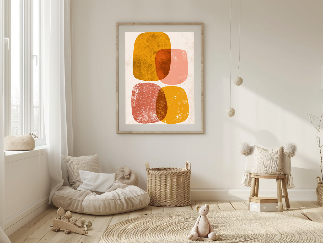 Color Pop Abstract Wall Art Set