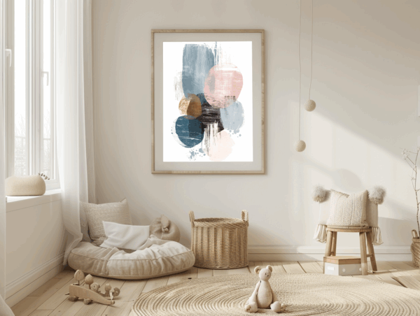 Pastel Abstract Wall Art Print