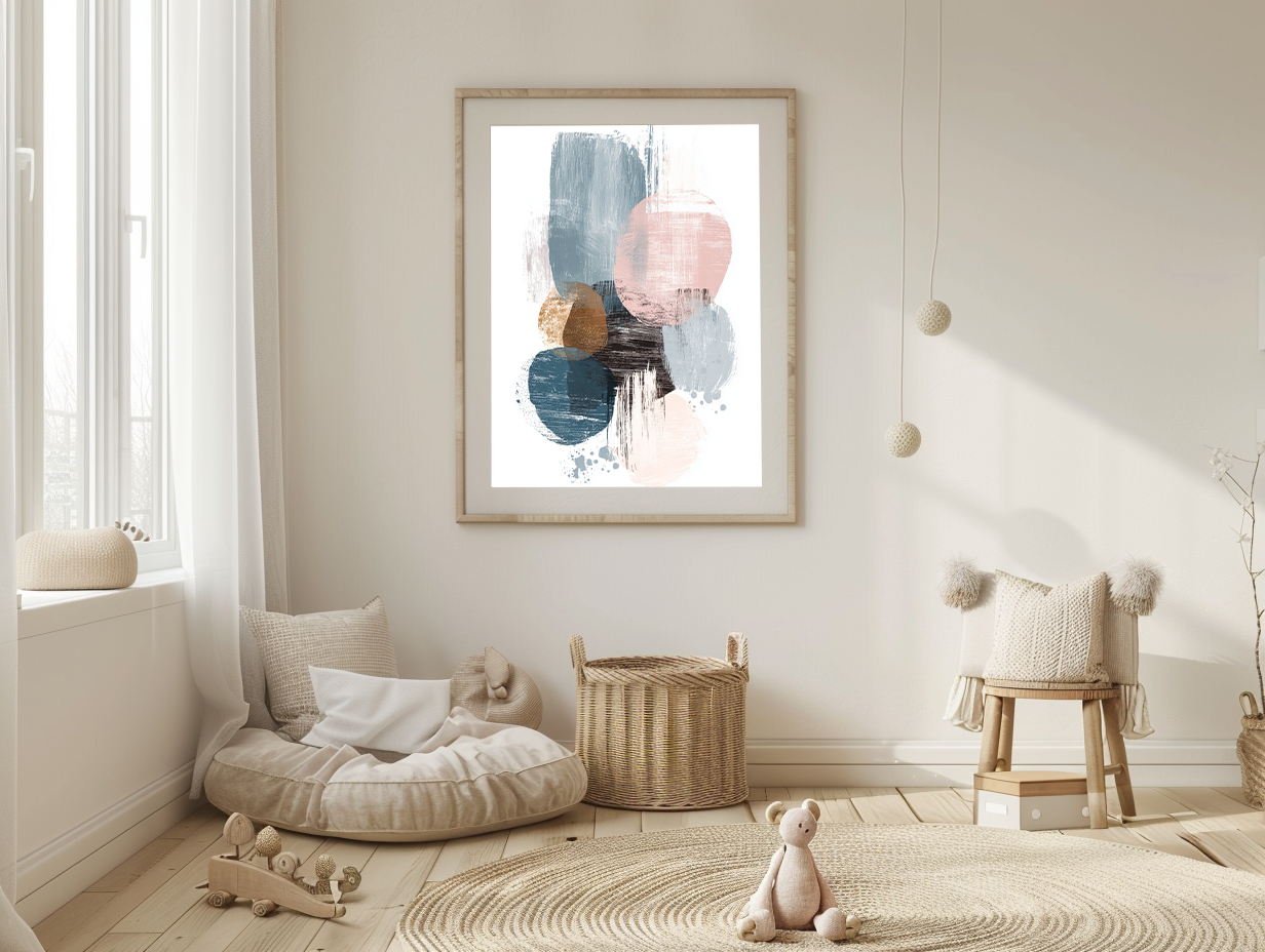 Pastel Abstract Wall Art Print