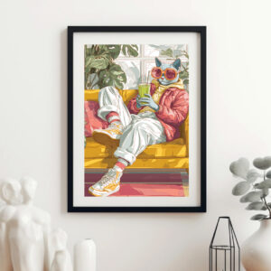 Cat Influencer Pop Art Wall Art Set (2 Prints)