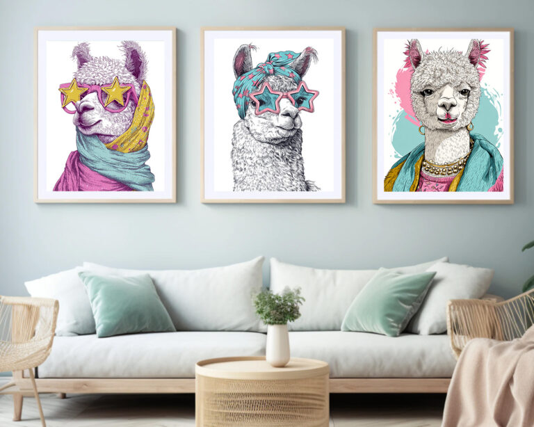 Fashionable Alpaca Mockup