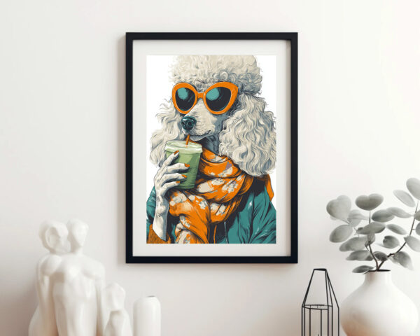 Poodle Pop Art Wall Art (Digital Download)