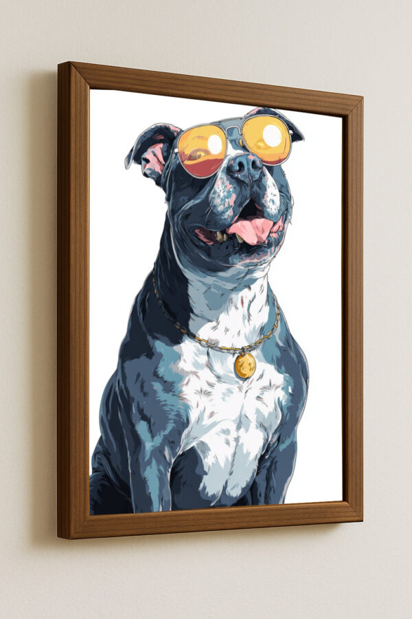 Retro Pitbull Sunglasses Mockup