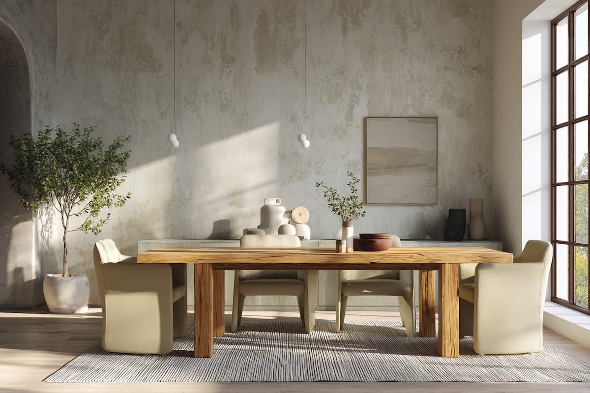 Crafted Minimalism Dining Area