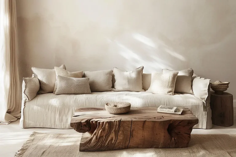 Natural fabrics in crafted minimalism