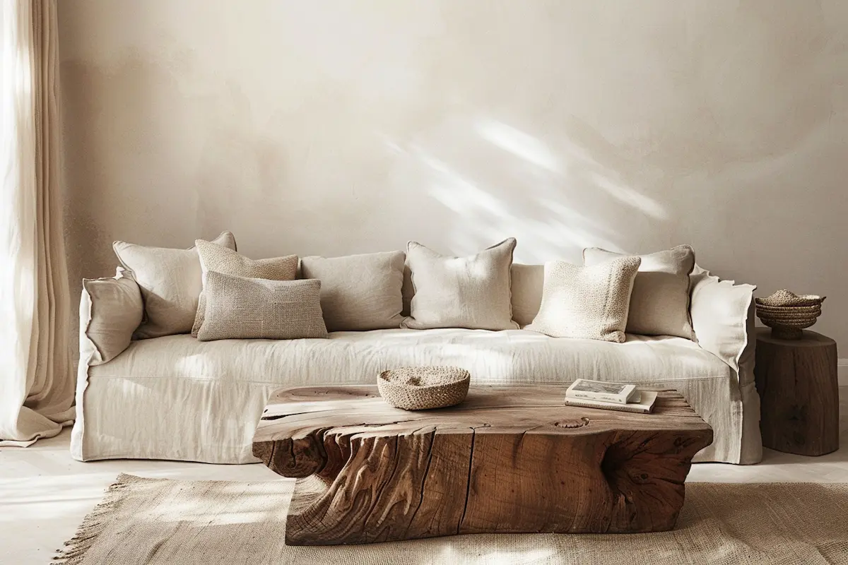 Natural fabrics in crafted minimalism