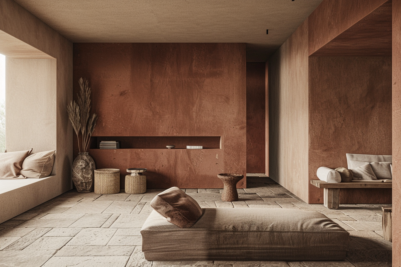 Earth tones in crafted minimalism