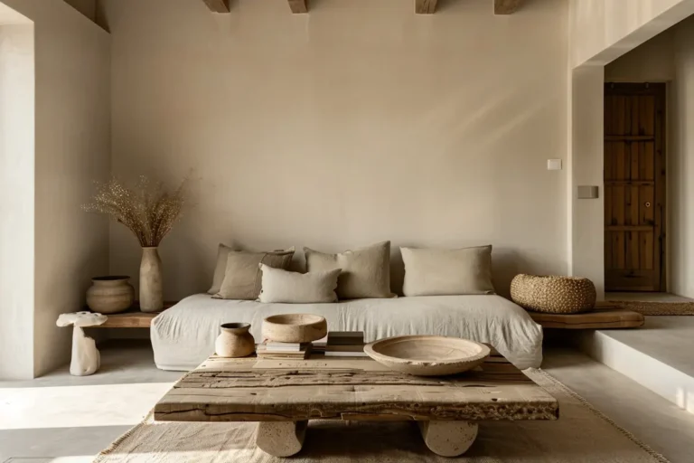 crafted minimalist living room interior