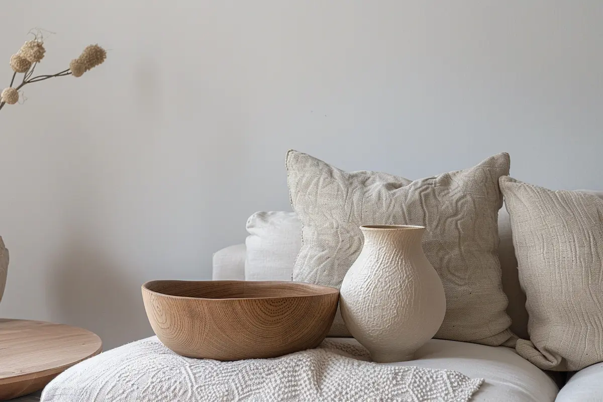 Artisanal decor crafted minimalist interior