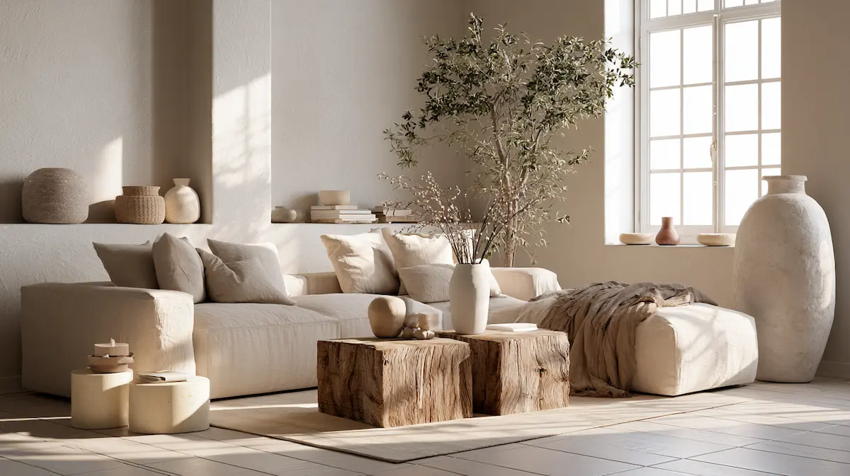 Crafted Minimalist Living Room 2