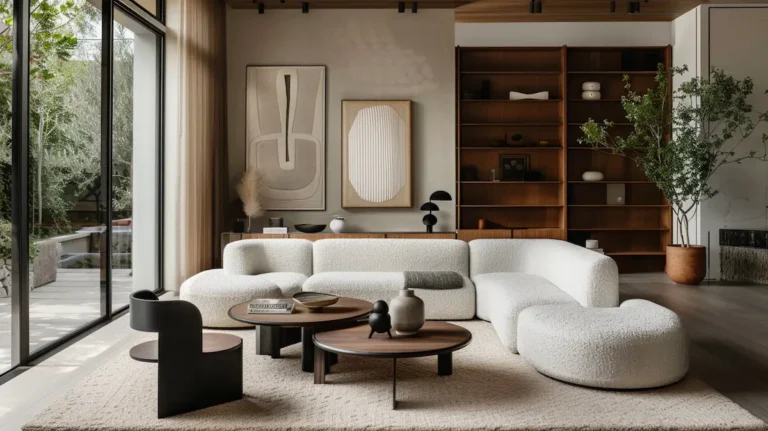 Crafted Minimalist Living Room Modern Edge