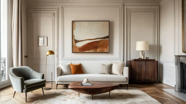 the Parisian mix of old and new in one room