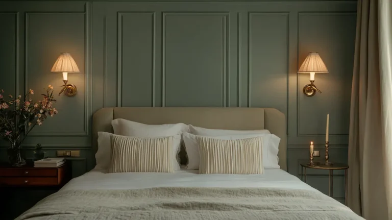 Parisian bedroom wall sconces