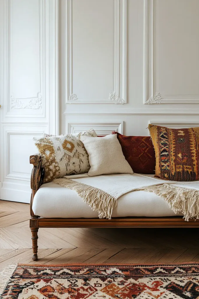 Parisian living room mid-transformation