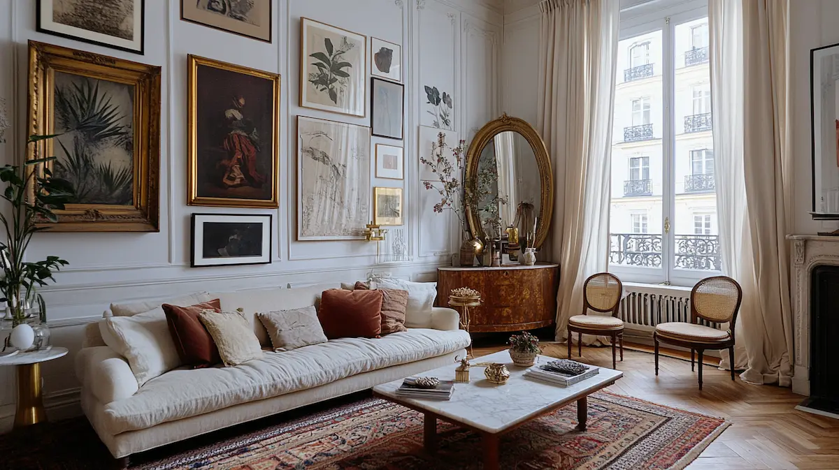 Parisian living room transformation