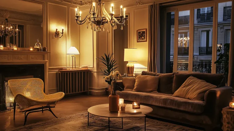 Parisian salon in the evening