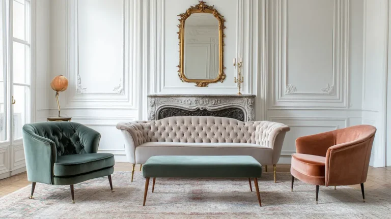 velvet furniture pieces