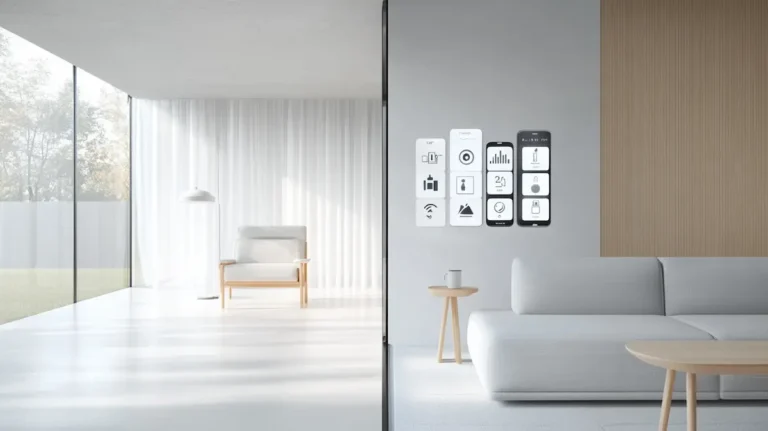 Futurist minimal home interior